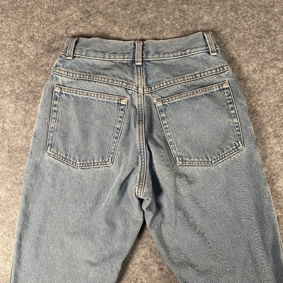 L.L. Bean Womens Medium Original Fit Jeans Flannel Lined Blue Comfortable Warm - Picture 11 of 12